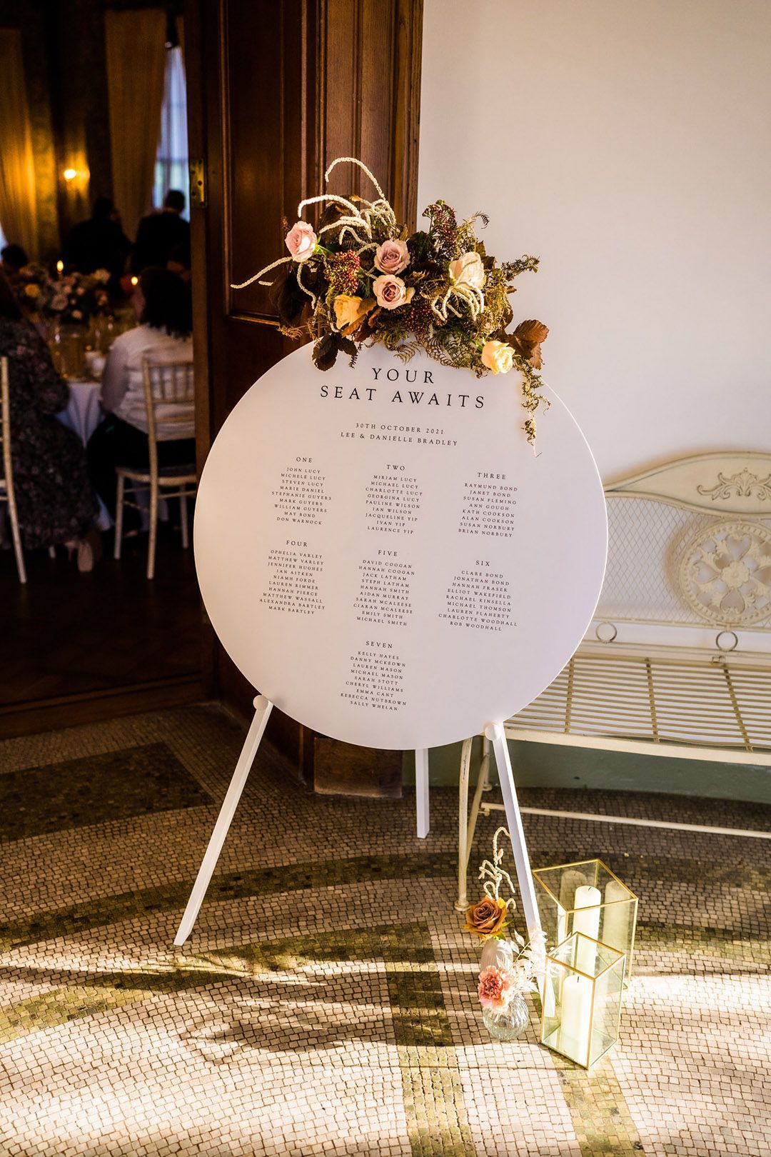 Wedding Seating Chart Signage - Acrylic/Artcard/Foamboard