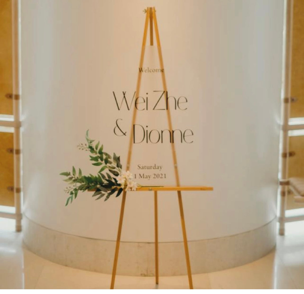 Wedding Welcome Signage - Acrylic/Artcard/Foamboard