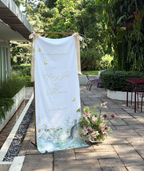 Wedding Welcome Signage - Fabric
