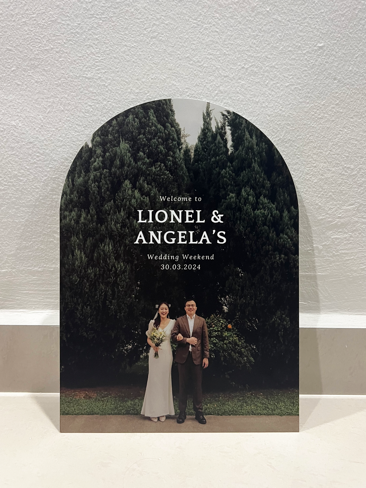 Wedding Welcome Signage - Acrylic/Artcard/Foamboard