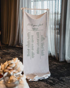 Wedding Seating Chart Signage - Fabric