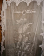 Wedding Seating Chart Signage - Fabric