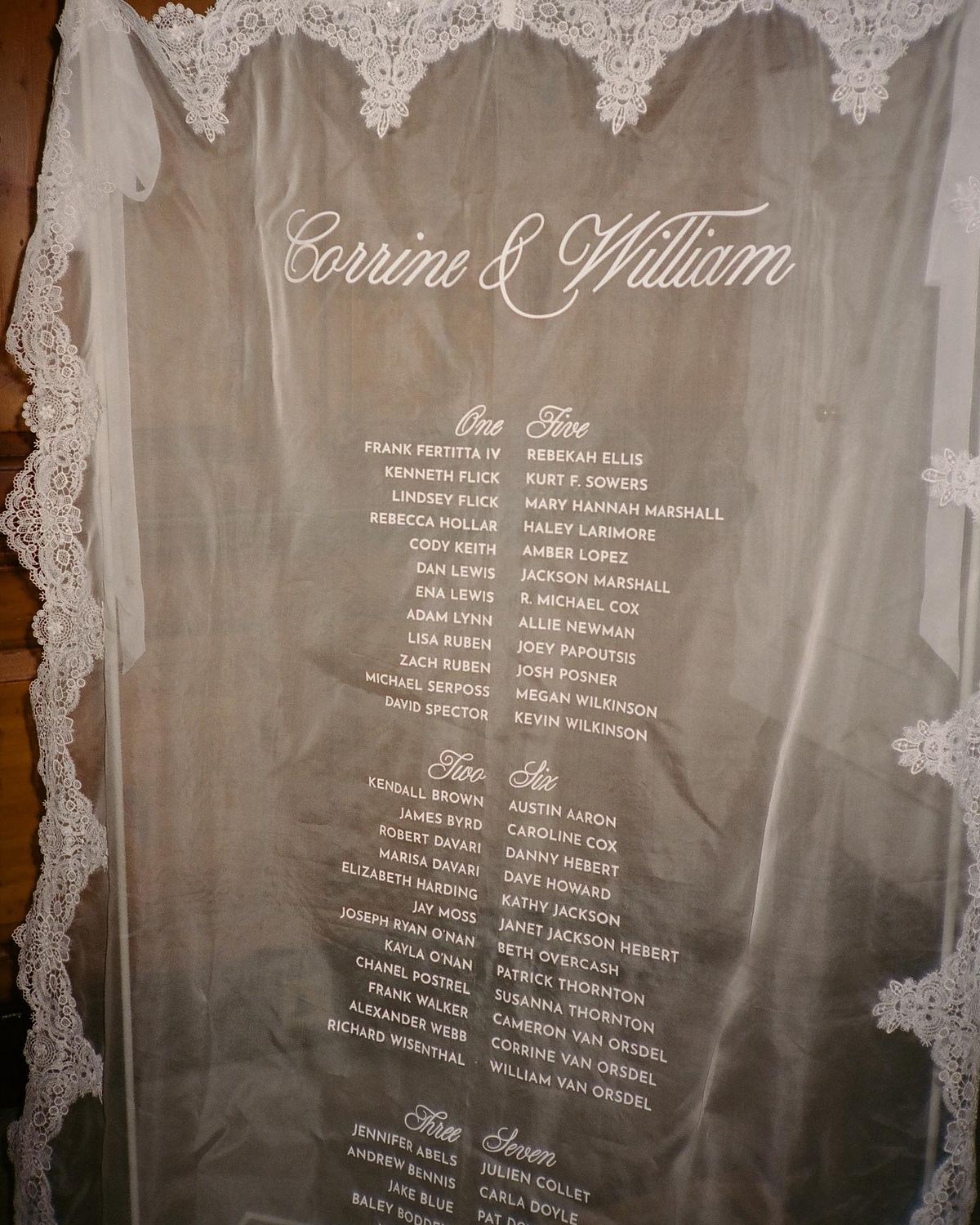 Wedding Seating Chart Signage - Fabric