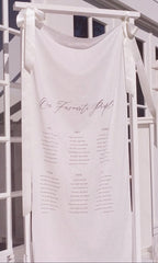 Wedding Seating Chart Signage - Fabric
