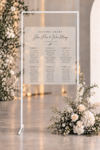 Wedding Seating Chart Signage - Acrylic/Artcard/Foamboard