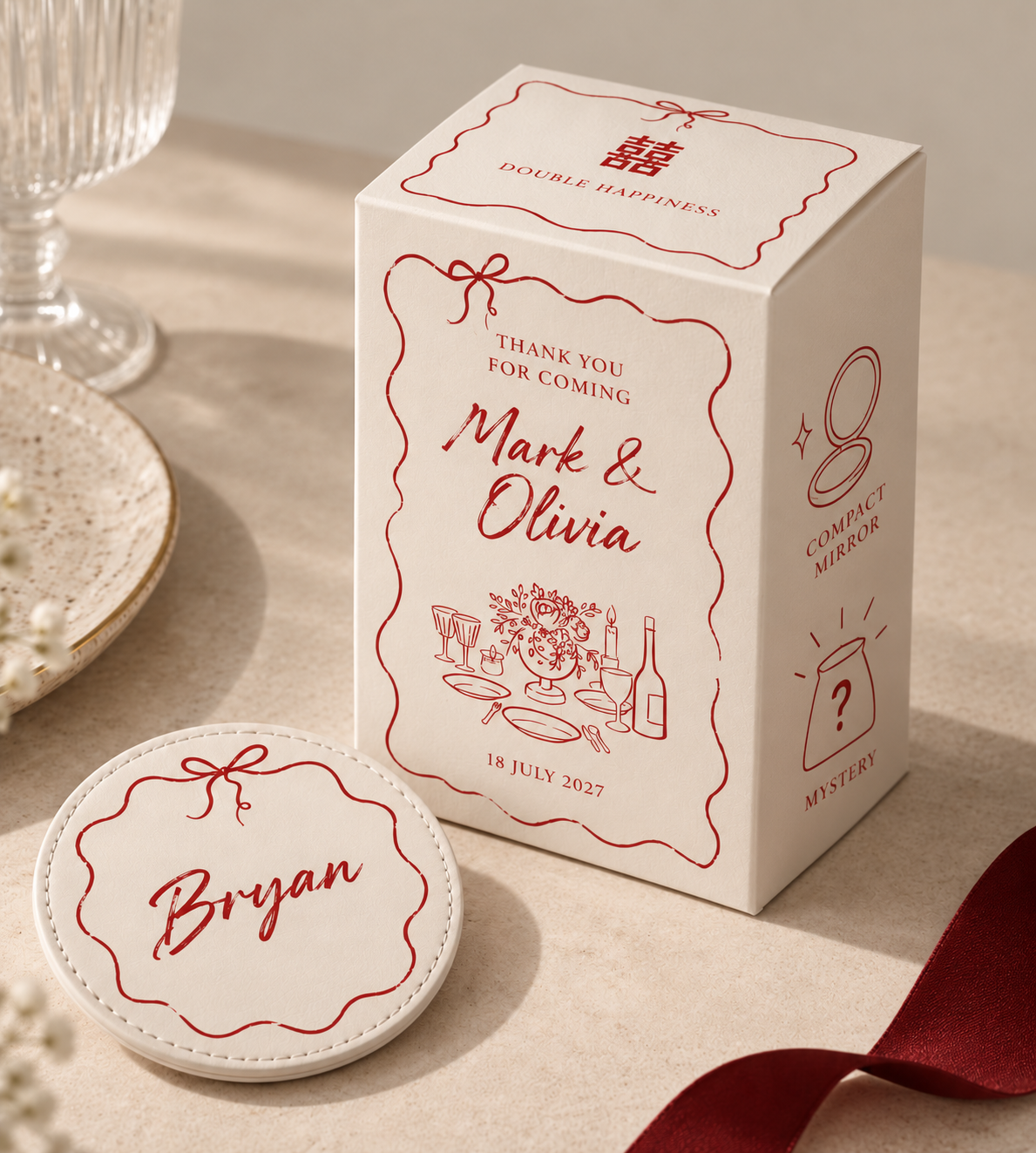 Wedding Coaster Favour