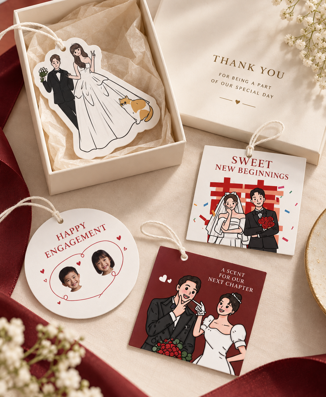 Wedding Scent Card Favour