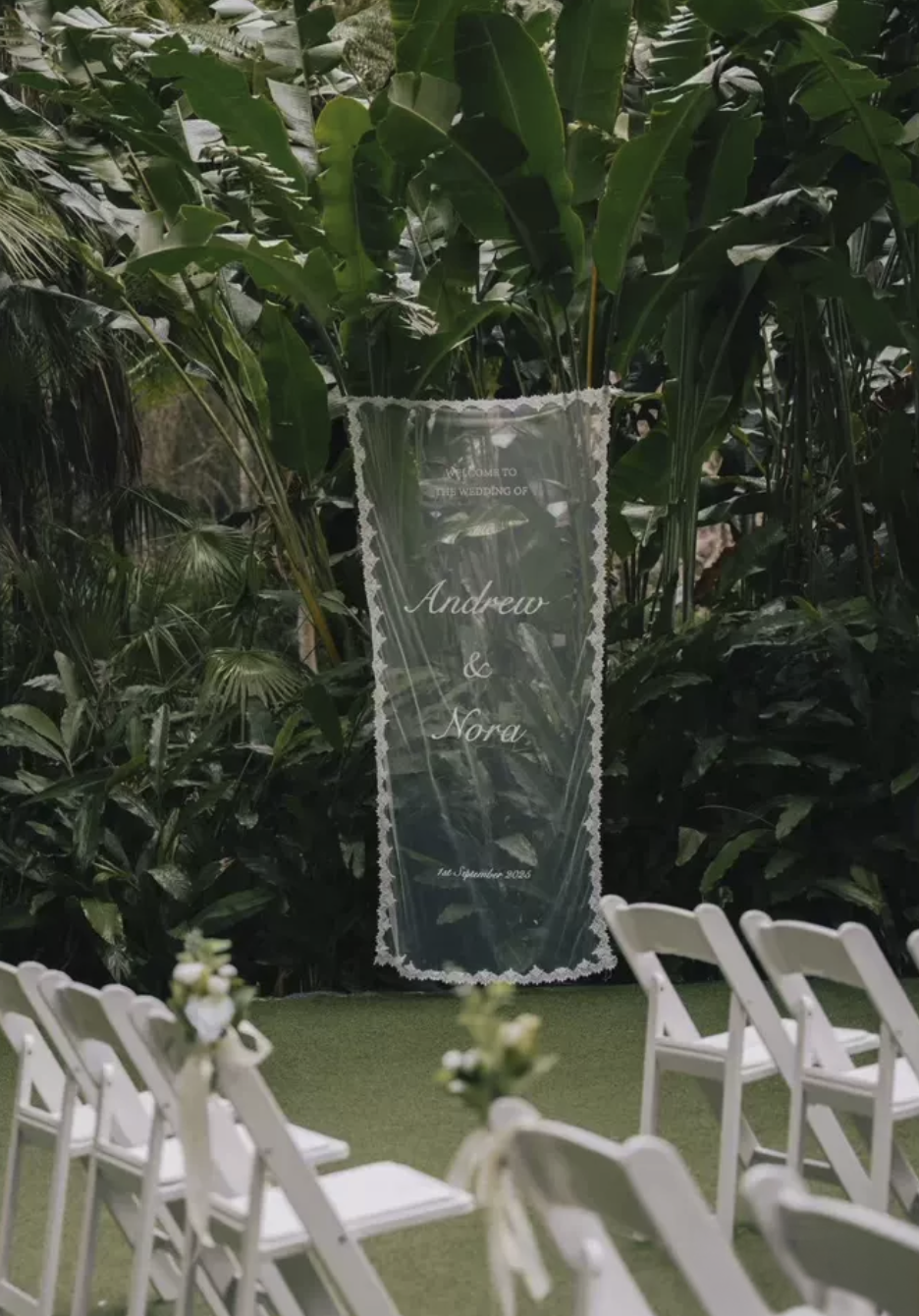Wedding Welcome Signage - Fabric